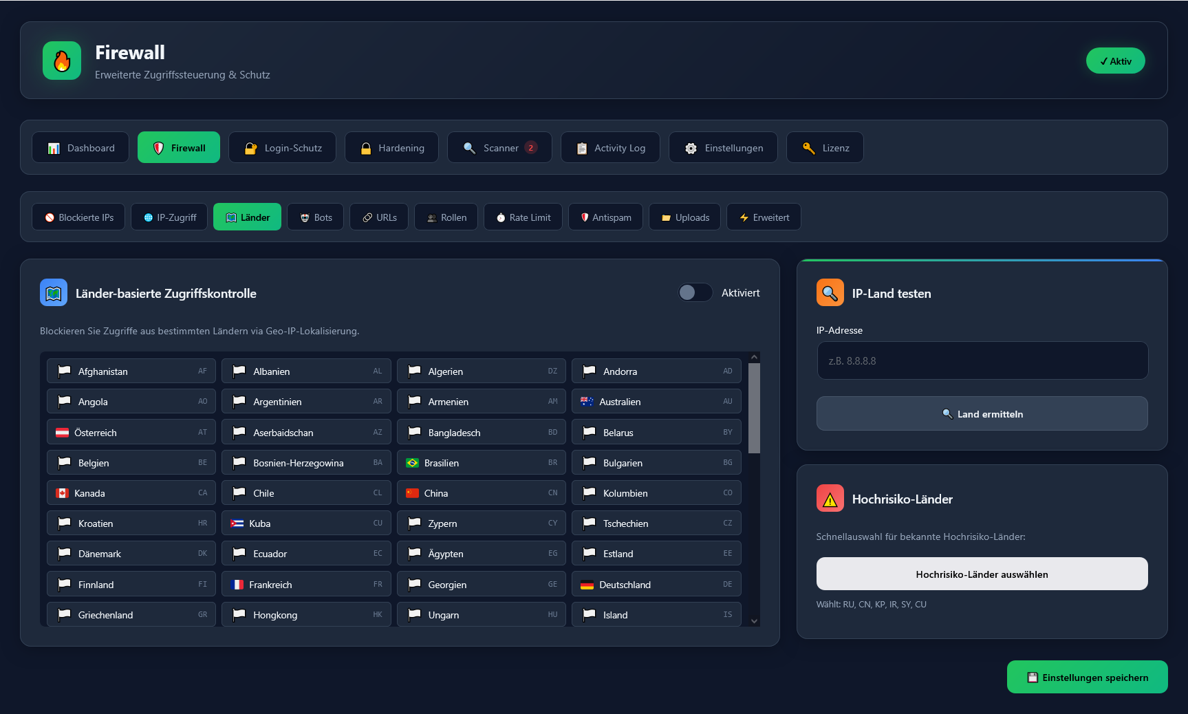 SafetyPress Länder-Blocking