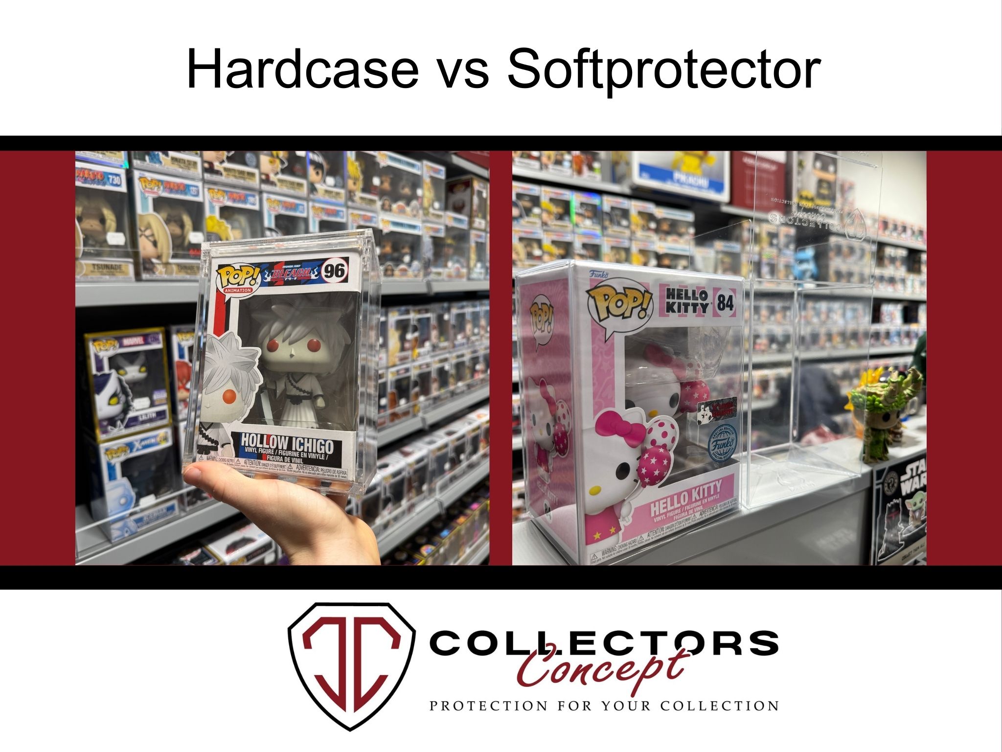 Funko Pop Softprotector Vs Hardcase was ist besser